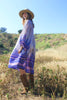 "Silk Dream" 1970s Vintage Indian Peasant Dress Judith Ann