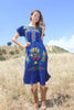 Pretty Pretty Vintage Mexican hand Embroidered Dress