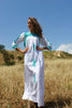 Vintage Oaxacan Maxi Dress Jade Hand Embroidery