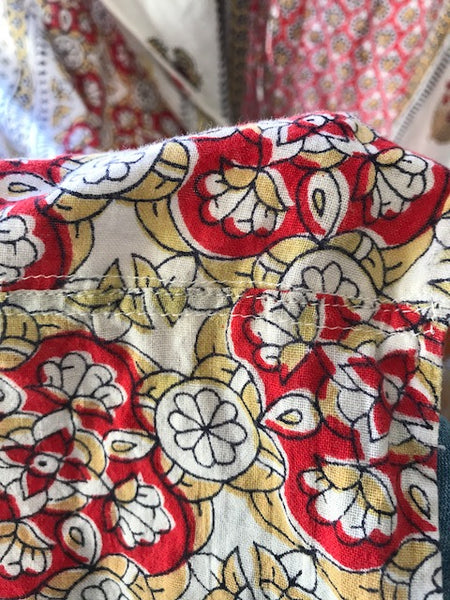 RESERVED 1970s Festival Pakistani Block Print Kaftan Wowza