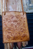 "Lily of the Valley" 1960s Hand Tooled Leather Purse