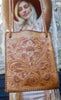 "Lily of the Valley" 1960s Hand Tooled Leather Purse