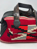 Antique Handwoven Chimayo Honeywood Overnighter Bag