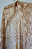 Antique "Boho Queen"  1920s EraSilk Ribbon Shawl with Long Fringe