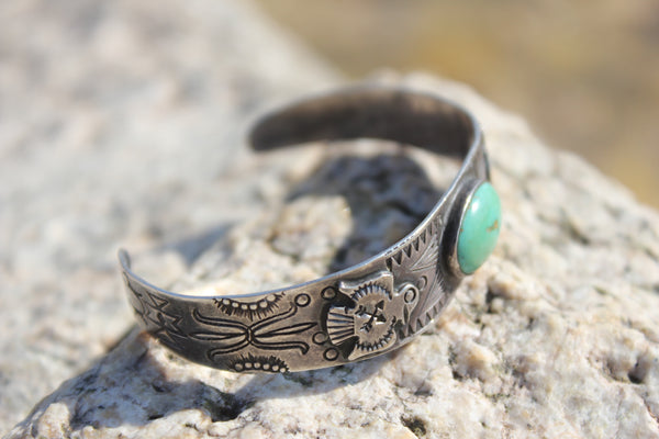Detailed Thunderbird Native American Fred Harvey Era Cuff – Honeywood