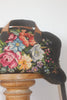 Honeywood Original "Gypsy Overnighter" Bag Antique Needlepoint Carpet Bag Elk Hide
