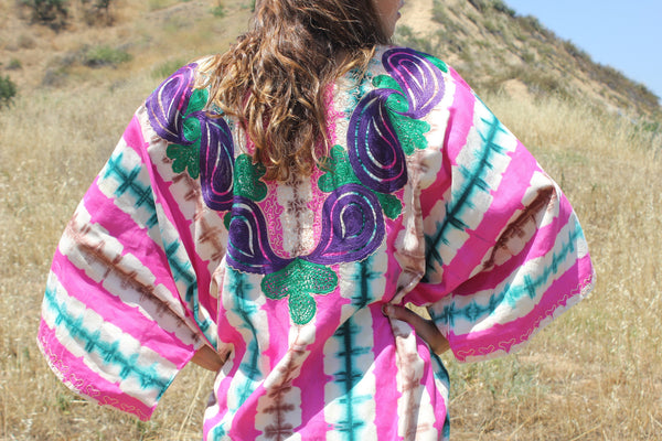 L/XL Handmade Silk African Dashiki Dress