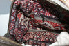 Honeywood Original "Gypsy Overnighter" Bag Antique Needlepoint Carpet Bag Elk Hide