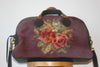 Honeywood Original "Gypsy Overnighter" Antique Needlepoint Elk Skin Carpet Bag