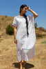 1970s Folk Art Handwoven Mexican Maxi Dress