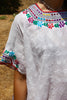 1970s Folk Art Handwoven Mexican Maxi Dress