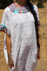 1970s Folk Art Handwoven Mexican Maxi Dress