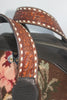 Honeywood Original One of a Kind Handmade Overnighter Bag Antique Needlepoint and Elk