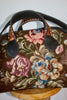 Honeywood Original One of a Kind Handmade Overnighter Bag Antique Needlepoint and Elk