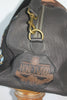 Honeywood Original "Gypsy Overnighter" Bag Antique Needlepoint Carpet Bag Elk Hide