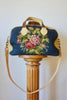 Reserved Honeywood Original Overnighter Bag with Antique Needlepoint and Natural Elk