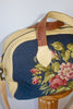 Reserved Honeywood Original Overnighter Bag with Antique Needlepoint and Natural Elk