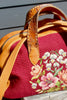 Honeywood Original Antique Needlepoint Overnighter Bag Elk Hide