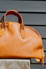 Honeywood Original Antique Needlepoint Overnighter Bag Elk Hide
