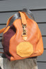 Honeywood Original Handmade Overnighter Bag Antique Needlepoint Elk Hide