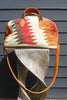 Honeywood Original Overnighter Bag Antique Navajo Textile with Elk Hide One of a Kind