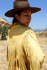 "Cowgirl In the Sand" Artisan Made 1970s Deerskin Fringe Jacket