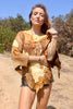 RARE One-of-A-Kind 1970s Artisan Handmade Deerskin Poncho