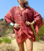 Rare 1970s Handwoven Indian Block Print Mini Dress
