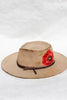 "Red Chief Poppy" Hand Embroidered Honeywood/Lone Hawk Collaboration