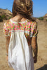 1970s Hand Embroidered Oaxacan Cotton Dress