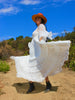 SALE A Honeywood Exclusive Handmade Antique Crochet and Cotton Gauze Maxi Dress S/M