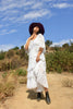 A Honeywood Exclusive Handmade Antique Crochet and Cotton Gauze Maxi Dress S/M