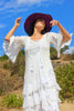 A Honeywood Exclusive Handmade Antique Crochet and Cotton Gauze Maxi Dress S/M