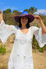 A Honeywood Exclusive Handmade Antique Crochet and Cotton Gauze Maxi Dress S/M