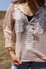 Gauzy Hand Embroidered Mexican Blouse