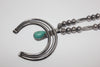 Old Pawn Antique Native American Naja Squash Blossom Necklace