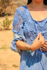 A Honeywood Exclusive Handmade Antique Crochet and Cotton Gauze Maxi Dress M/L