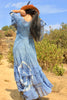 A Honeywood Exclusive Handmade Antique Crochet and Cotton Gauze Maxi Dress M/L