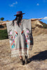 "Birds of Paradise" 1970s Handwoven One of a Kind Mexican Poncho