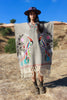 "Birds of Paradise" 1970s Handwoven One of a Kind Mexican Poncho
