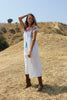 "Oaxacan Rainbow" 1970s Hand Embroidered Mexican Maxi Dress