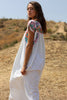 "Oaxacan Rainbow" 1970s Hand Embroidered Mexican Maxi Dress