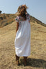 "Oaxacan Rainbow" 1970s Hand Embroidered Mexican Maxi Dress