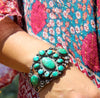 Old Pawn Large and Gorgeous 1940s Cluster Cuff