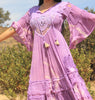 A Honeywood Exclusive Handmade Antique Crochet and Gauze Maxi Dress S/M