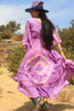 A Honeywood Exclusive Handmade Antique Crochet and Gauze Maxi Dress S/M