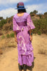 A Honeywood Exclusive Handmade Antique Crochet and Gauze Maxi Dress S/M