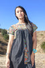 Reserved "Black Beauty" Hand Embroidered Oaxacan Mexican Maxi Dress