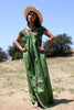 "Fern Green" Vintage Oaxacan Maxi Dress