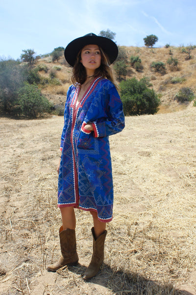 Antique Bohemian Turkmen Tribal Coat Exceptional Quality